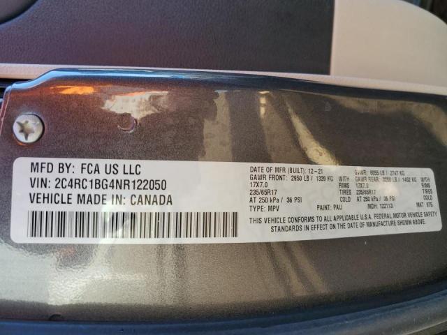 2C4RC1BG4NR122050 - 2022 CHRYSLER PACIFICA TOURING L 灰色 照片 13