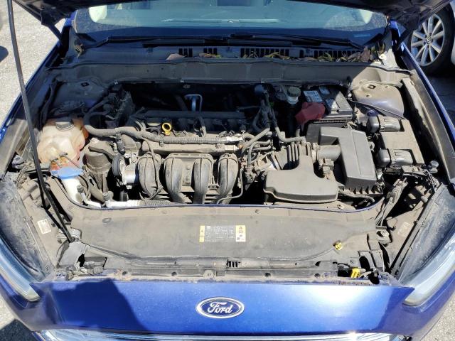 3FA6P0H77DR148990 - 2013 FORD FUSION SE BLUE photo 11