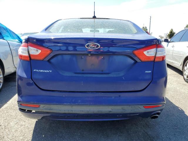 3FA6P0H77DR148990 - 2013 FORD FUSION SE BLUE photo 6