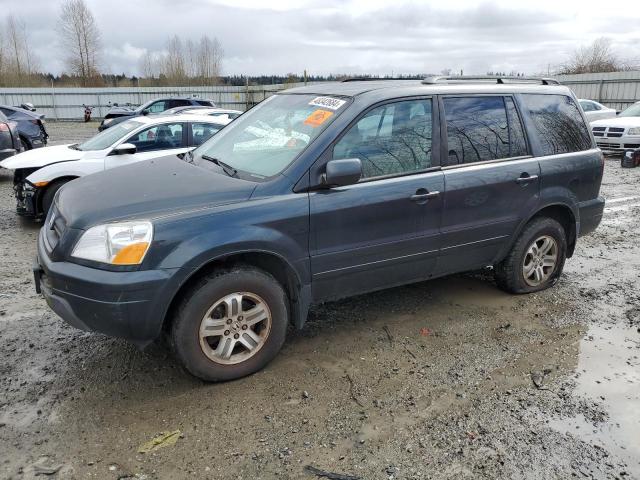 2HKYF18643H558960 - 2003 HONDA PILOT EXL GRAY photo 1