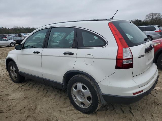 5J6RE4H31AL099954 - 2010 HONDA CR-V LX WHITE photo 2