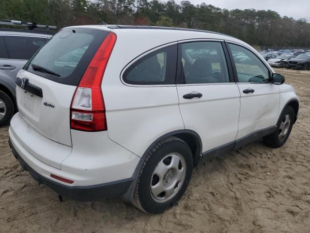 5J6RE4H31AL099954 - 2010 HONDA CR-V LX WHITE photo 3