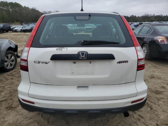 5J6RE4H31AL099954 - 2010 HONDA CR-V LX WHITE photo 6