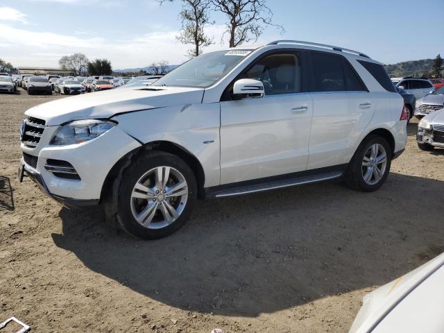 4JGDA5HB7CA093109 - 2012 MERCEDES-BENZ ML 350 4MATIC WHITE photo 1