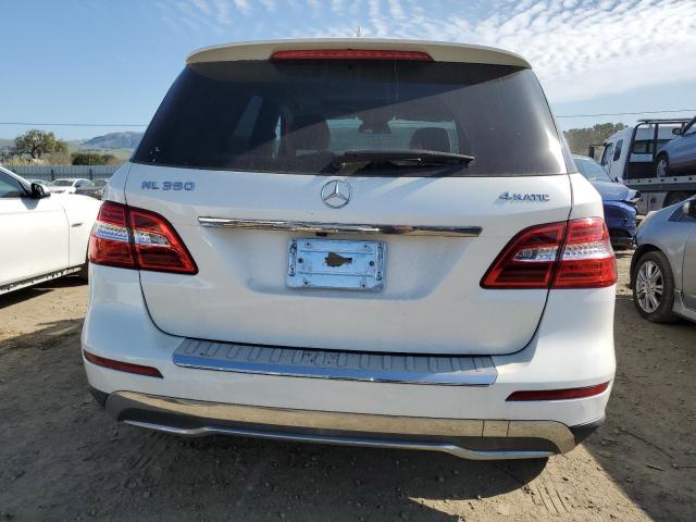 4JGDA5HB7CA093109 - 2012 MERCEDES-BENZ ML 350 4MATIC WHITE photo 6