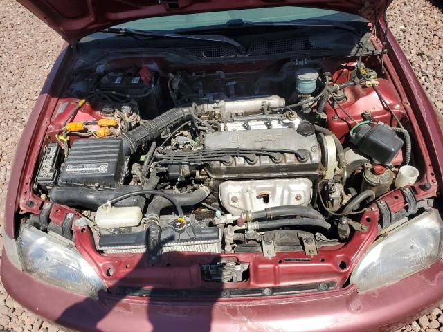 JHMEH9697SS006988 - 1995 HONDA CIVIC EX BURGUNDY photo 11