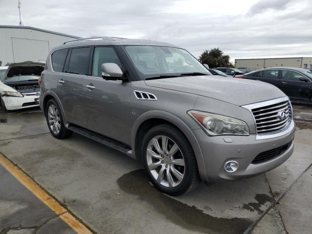 JN8AZ2NE5E9065606 - 2014 INFINITI QX80 SILVER photo 4