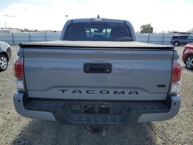 3TMCZ5AN5MM410449 - 2021 TOYOTA TACOMA DOUBLE CAB GRAY photo 6