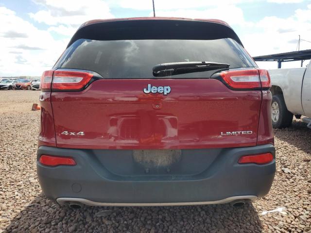 1C4PJMDS1EW183900 - 2014 JEEP CHEROKEE LIMITED RED photo 6