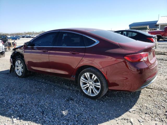 1C3CCCFB2FN609900 - 2015 CHRYSLER 200 LX MAROON photo 2