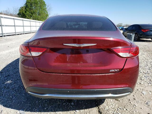 1C3CCCFB2FN609900 - 2015 CHRYSLER 200 LX MAROON photo 6