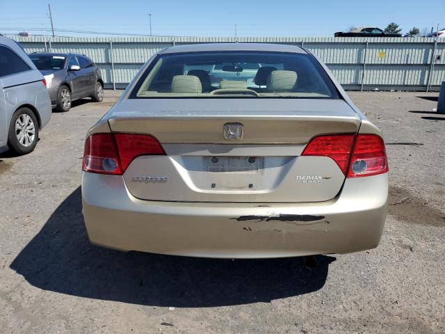 1HGFA16908L024796 - 2008 HONDA CIVIC EXL ოქროსფერი ფოტო 6