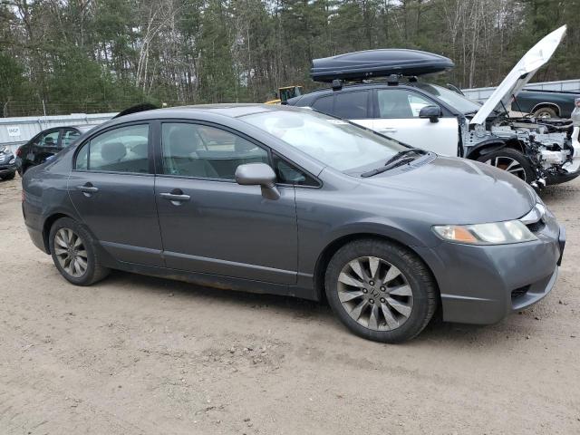 2HGFA16809H337286 - 2009 HONDA CIVIC EX GRAY photo 4