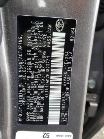 4T1T11AK2PU823771 - 2023 TOYOTA CAMRY SE NIGHT SHADE GRAY photo 13