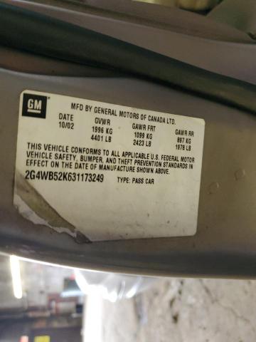 2G4WB52K631173249 - 2003 BUICK REGAL LS 棕色 照片 12