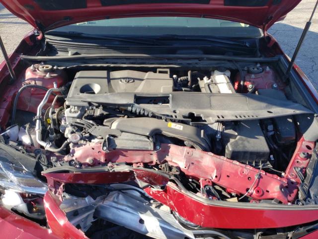 4T1C11BK0LU019400 - 2020 TOYOTA CAMRY LE RED photo 11