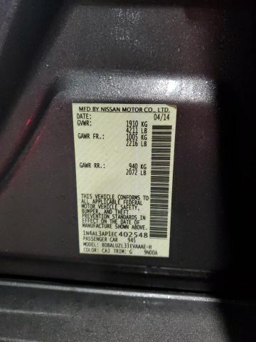 1N4AL3AP1EC402548 - 2014 NISSAN ALTIMA 2.5 BROWN photo 12