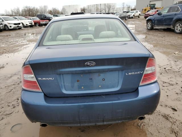 4S3BL626167213995 - 2006 SUBARU LEGACY 2.5I LIMITED BLUE photo 6