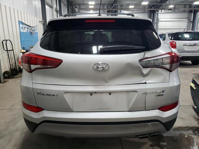 KM8J3CA25HU285971 - 2017 HYUNDAI TUCSON LIMITED SILVER photo 6