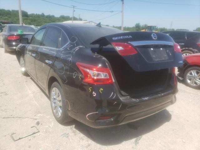 3N1AB7AP1KY252855 - 2019 NISSAN SENTRA S BLACK photo 3