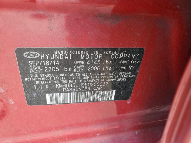 KMHD35LH9EU233037 - 2014 HYUNDAI ELANTRA GT RED photo 12