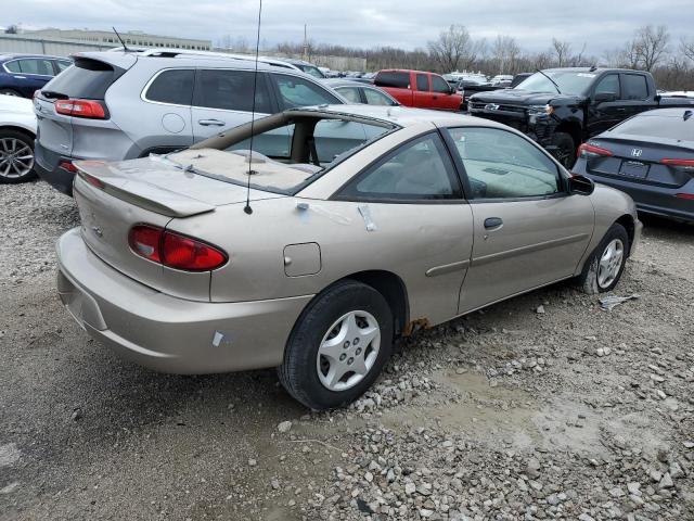 1G1JC124317214628 - 2001 CHEVROLET CAVALIER TAN photo 3