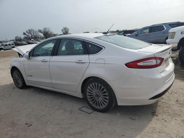 3FA6P0RU0ER377159 - 2014 FORD FUSION TITANIUM HEV WHITE photo 2