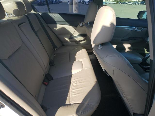 19XFB2F9XDE203660 - 2013 HONDA CIVIC EXL WHITE photo 10