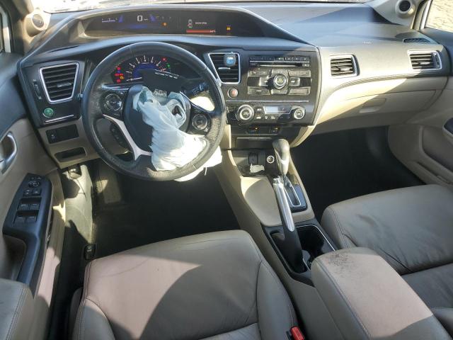 19XFB2F9XDE203660 - 2013 HONDA CIVIC EXL WHITE photo 8