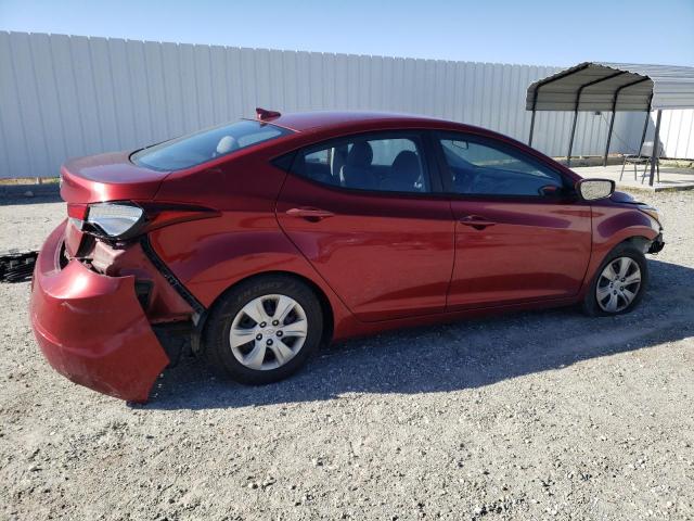 5NPDH4AE5GH697478 - 2016 HYUNDAI ELANTRA SE RED photo 3