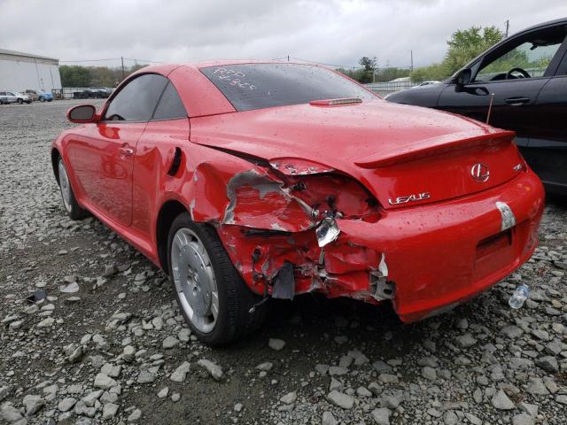 JTHFN48Y820001508 - 2002 LEXUS SC 430 RED photo 2