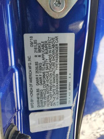 19UUB2F6XKA006356 - 2019 ACURA TLX TECHNOLOGY 蓝色 照片 12