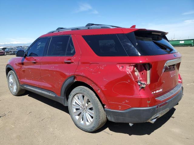 1FM5K8FW6LGC65653 - 2020 FORD EXPLORER LIMITED RED photo 2