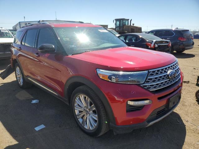 1FM5K8FW6LGC65653 - 2020 FORD EXPLORER LIMITED RED photo 4