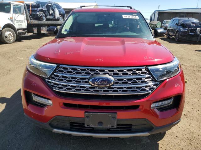 1FM5K8FW6LGC65653 - 2020 FORD EXPLORER LIMITED RED photo 5