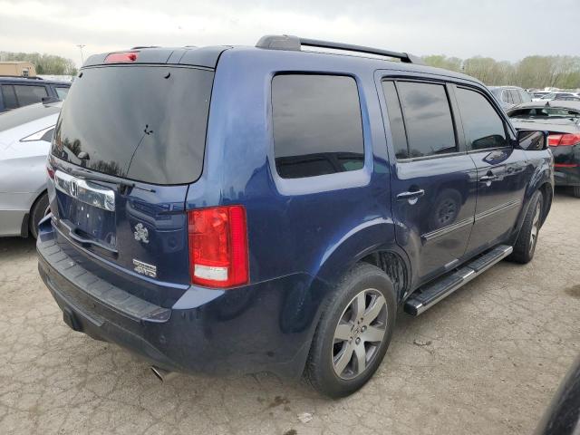 5FNYF4H95FB005135 - 2015 HONDA PILOT TOURING BLUE photo 3