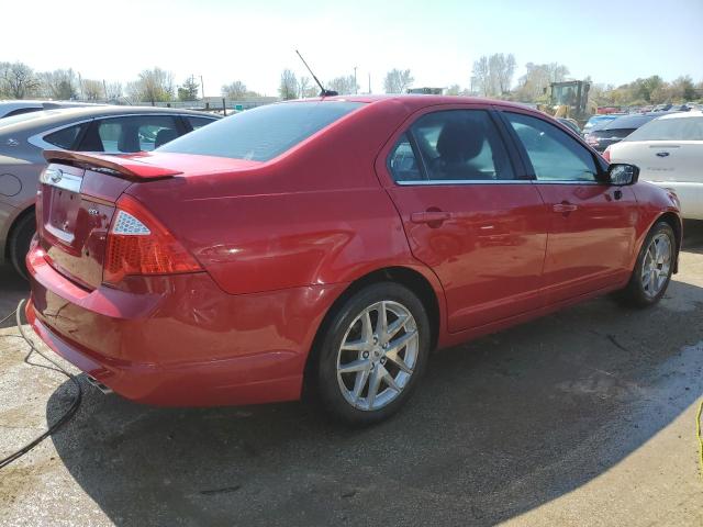 3FAHP0JAXCR247154 - 2012 FORD FUSION SEL RED photo 3