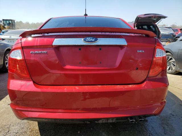 3FAHP0JAXCR247154 - 2012 FORD FUSION SEL RED photo 6