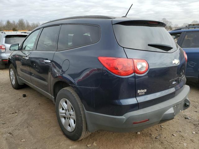 1GNKVFED0CJ200651 - 2012 CHEVROLET TRAVERSE LS BLUE photo 2