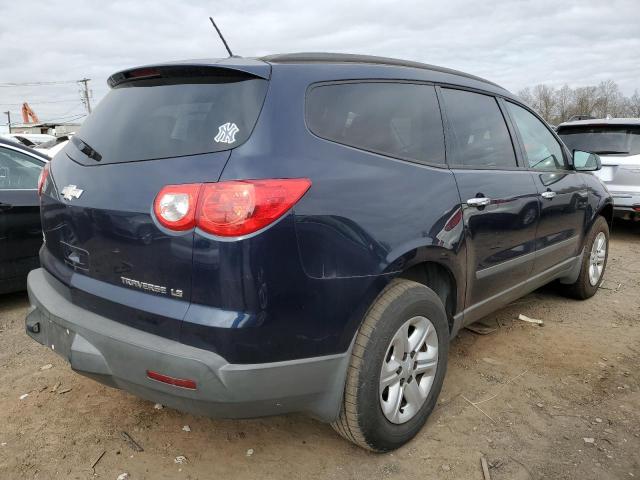 1GNKVFED0CJ200651 - 2012 CHEVROLET TRAVERSE LS BLUE photo 3