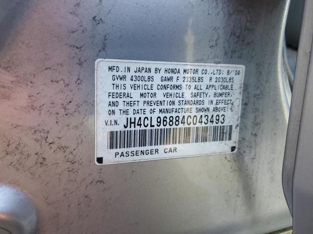 JH4CL96884C043493 - 2004 ACURA TSX SILVER photo 13