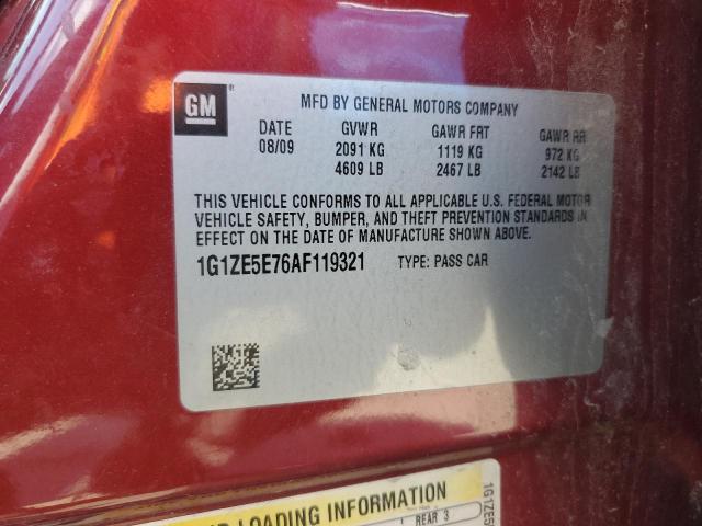 1G1ZE5E76AF119321 - 2010 CHEVROLET MALIBU LTZ RED photo 12
