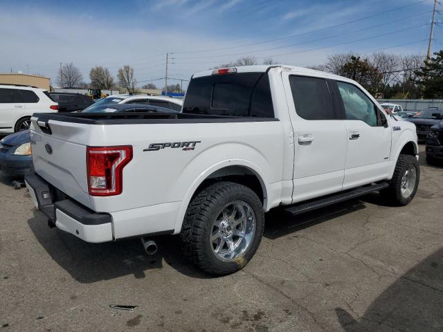 1FTEW1EP0GFC99139 - 2016 FORD F150 SUPERCREW WHITE photo 3
