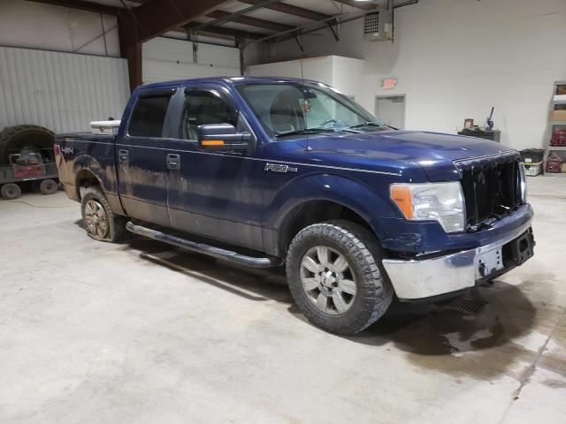 1FTEW1E80AFB59205 - 2010 FORD F150 SUPERCREW BLUE photo 4