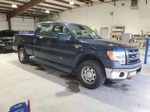 1FTFW1EF0DFB17818 - 2013 FORD F150 SUPERCREW BLUE photo 4