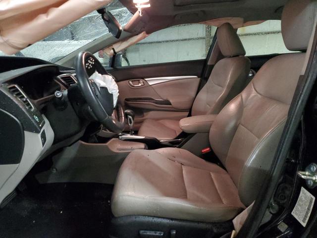 2HGFB2F97EH520481 - 2014 HONDA CIVIC EXL შავი ფოტო 7