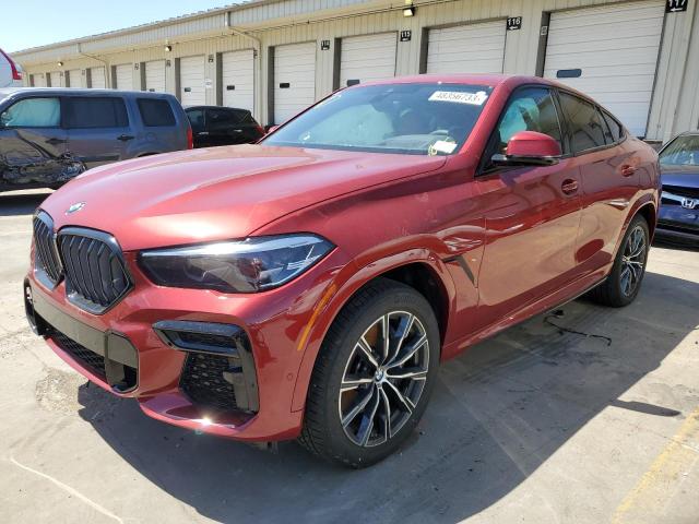 5UXCY6C08P9P44812 - 2023 BMW X6 XDRIVE40I RED photo 1