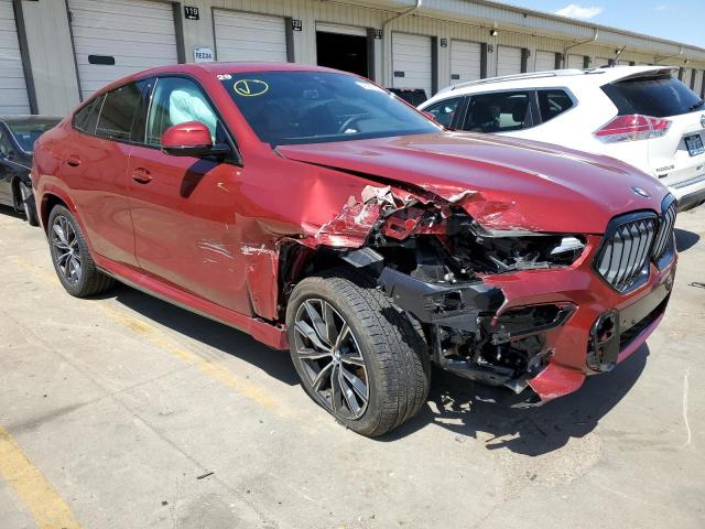 5UXCY6C08P9P44812 - 2023 BMW X6 XDRIVE40I RED photo 4