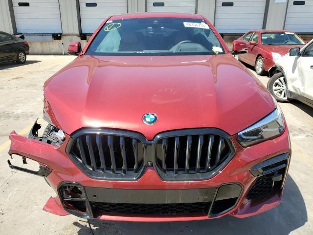 5UXCY6C08P9P44812 - 2023 BMW X6 XDRIVE40I RED photo 5