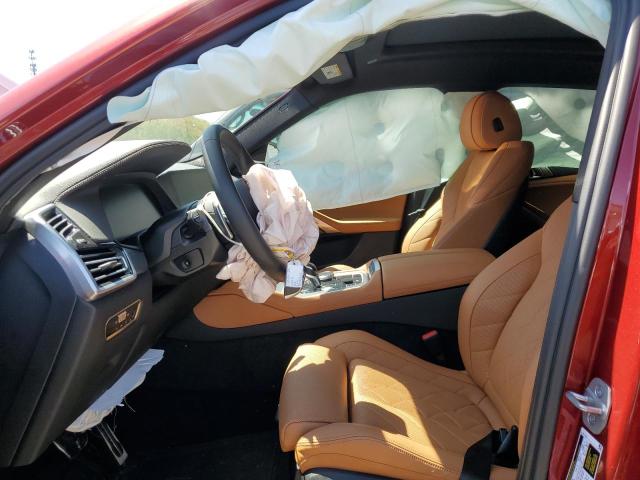 5UXCY6C08P9P44812 - 2023 BMW X6 XDRIVE40I RED photo 7